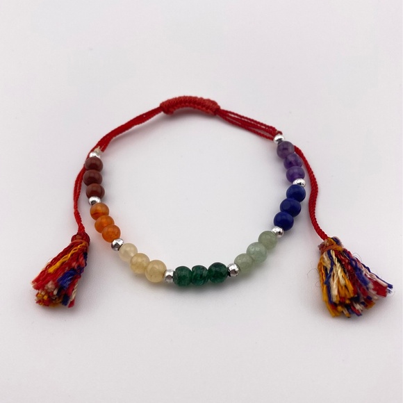 Chakra Rainbow Adjustable Bracelet - Picture 5 of 5